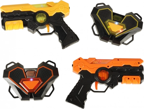 Zestaw laser tag dla 2 graczy – 2 pistolety i 2 interaktywne tarcze