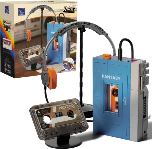 Pantasy retro zestaw konstrukcyjny przenośny odtwarzacz kasetowy walkman