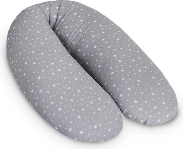 Poduszka do karmienia Ceba Cebuška Multi Jersey Grey Stars 190 cm