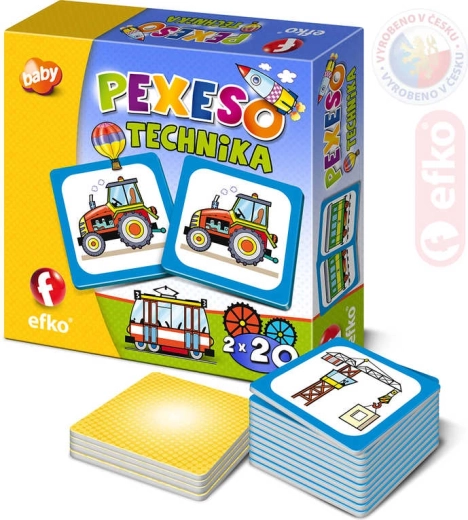 Efko baby pexeso – technika i środki transportu