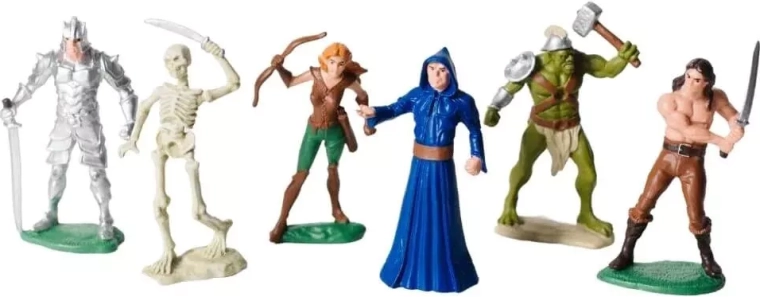 6 figurek fantasy w jednym opakowaniu