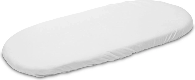 Białe prześcieradło jersey do wózka New Baby 35 × 75 cm