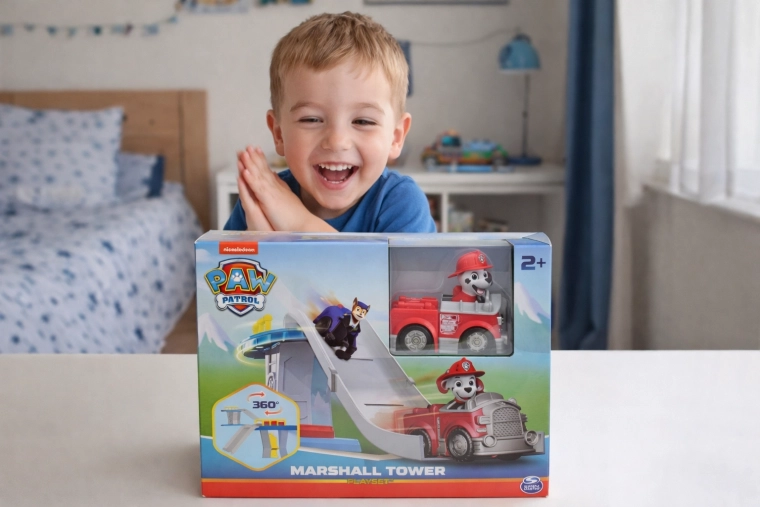 Obrotowa platforma 360° i kompatybilna zabawa