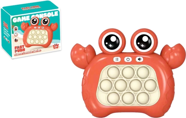 Interaktywny krab – elektroniczna gra pamięciowa z przyciskami pop it