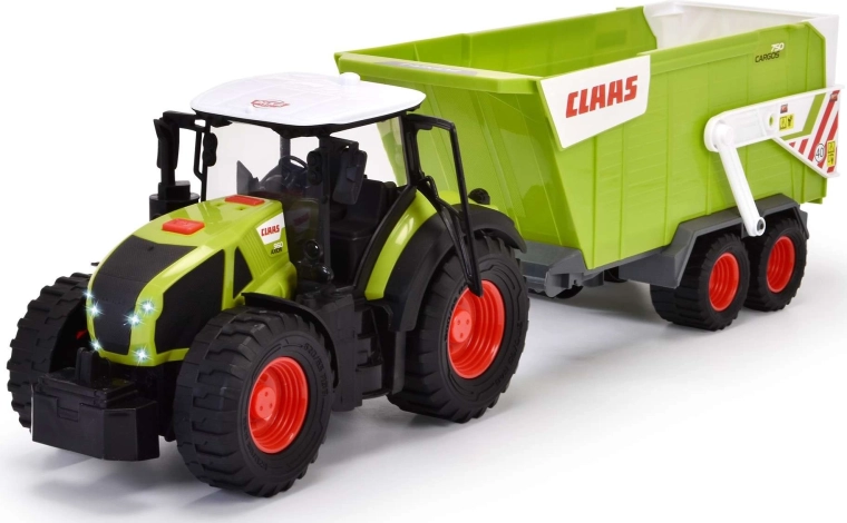 Realistyczny traktor Claas z przyczepą
