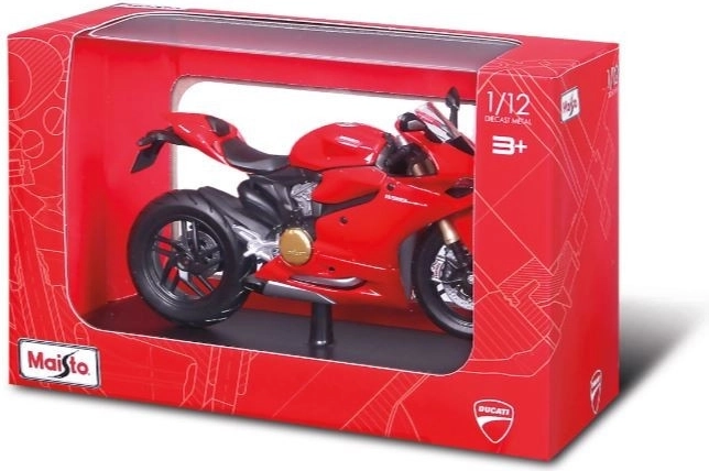 Maisto motocykl Ducati 1199 Panigale ze stojakiem 1:12