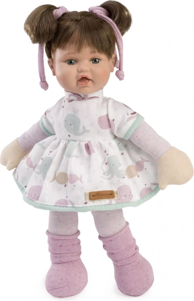 Moja pierwsza lalka z miękkim materiałowym ciałem 36 cm GUCA