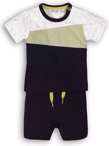 Dirkje dziecięcy 2-częściowy zestaw Sunny Around The World mint/navy