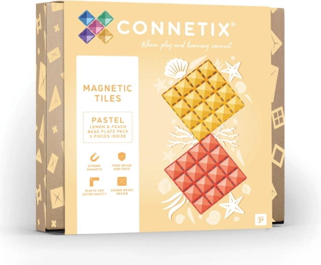 Pastelowe podkładki magnetyczne Lemon i Peach, 2 szt.