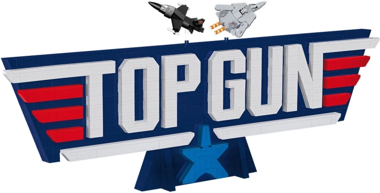 Kultowe logo Top Gun 3D jako dekoracja ekspozycyjna