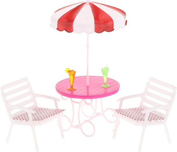 Strefa relaksu z parasolem