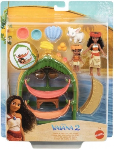 Zestaw do zabawy mała lalka Vaiana i siostra w wiosce