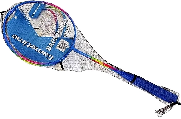 Metalowa rakieta do badmintona 64 cm z lotką