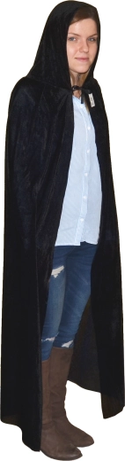 czarny płaszcz 130 cm