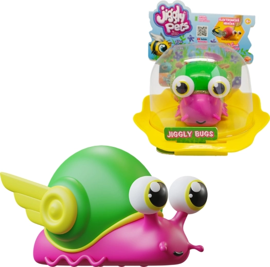 Interaktywny różowy ślimak Jiggly Bugs