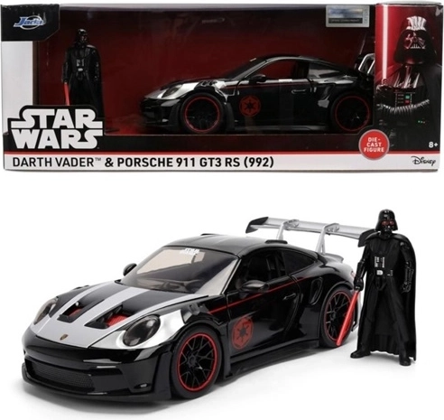 Jada Star Wars Porsche 911 GT3 RS 1:24 z figurką Dartha Vadera - 1 szt.