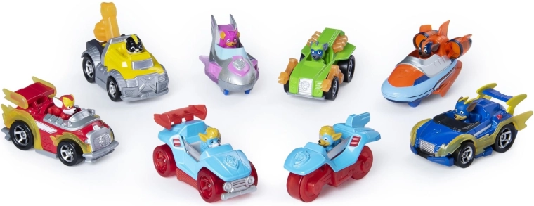 8 pojazdów z bohaterami Paw Patrol