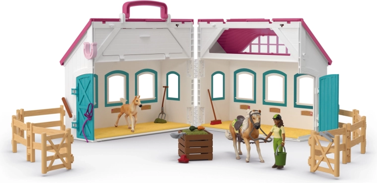 Schleich Horse Club otwierana stajnia nad jeziorem Little Horseshoe