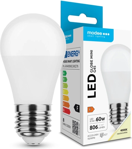 Modee LED żarówka Globe Mini G45 8,5 W E27 806 lm neutralna biel