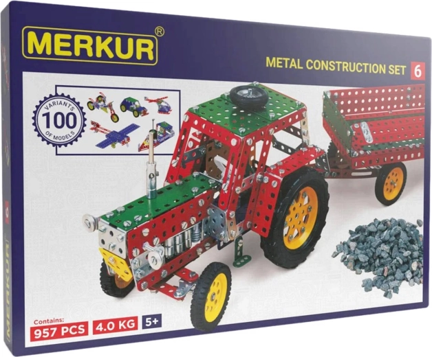 Merkur M6 duży metalowy zestaw konstrukcyjny, 957 elementów