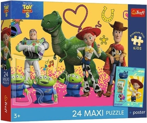 Puzzle maxi Premium Plus dla dzieci Toy Story – Zabawki i przyjaciele 24 elementy