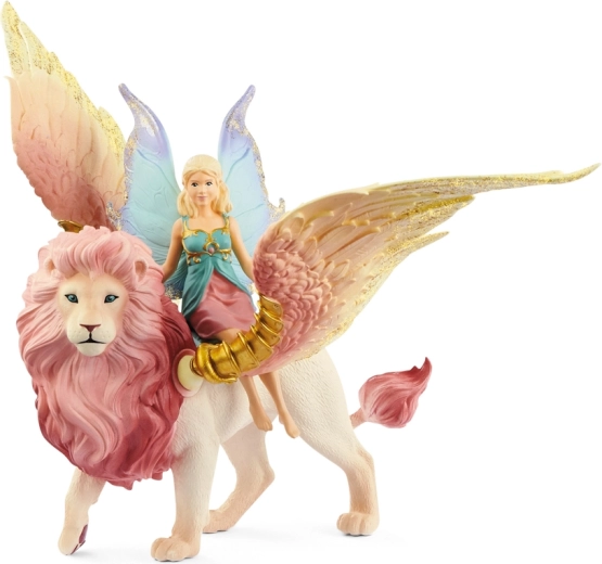 Schleich Bayala elfia wróżka na skrzydlatym lwie