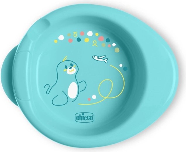 Chicco antypoślizgowy talerz termiczny Warmy teal 6m+