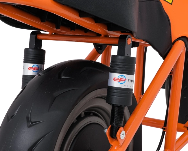 Podwójne tylne amortyzatory z regulacją