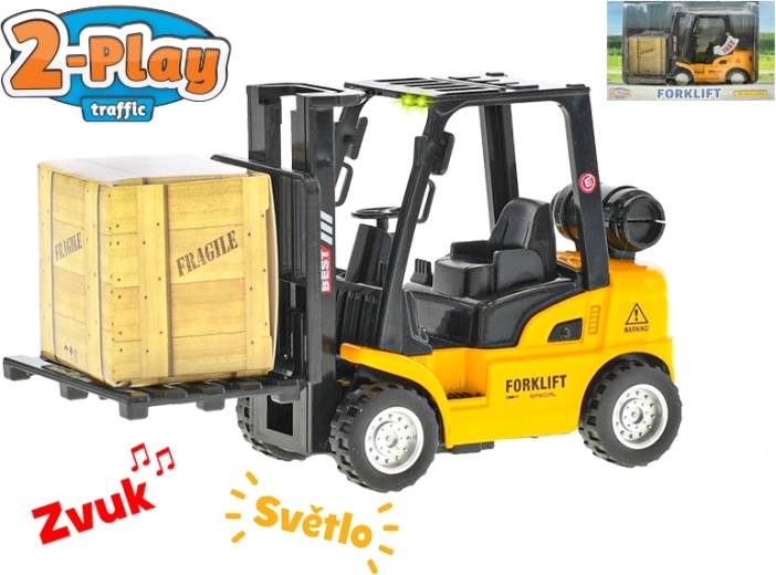 Wózek widłowy 2-Play Traffic 14 cm ze światłem i dźwiękiem