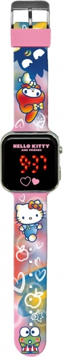 Zegarek LED z kalendarzem Hello Kitty