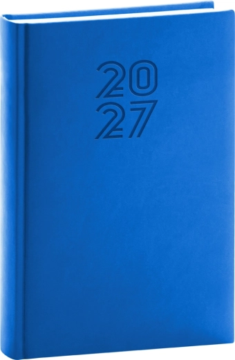 Notique Aprint dzienny terminarz 2027 niebieski 15 × 21 cm