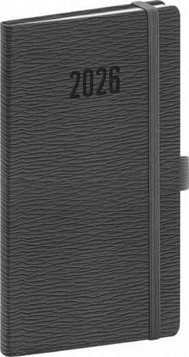 Kieszonkowy terminarz Rivoli 2026 szary