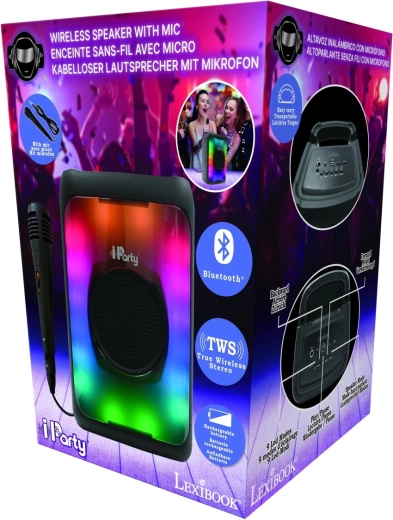 Głośnik karaoke Bluetooth Lexibook z mikrofonem