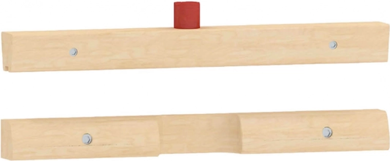 Górna i dolna listwa montażowa do 1 tablicy edukacyjnej MASTERKIDZ Flex