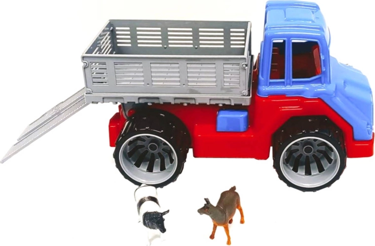 Farmerskie auto z wolnym biegiem i 2 zwierzątkami – 1 sztuka