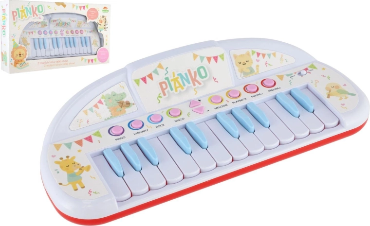 Dziecięce pianinko ze zwierzątkami na baterie