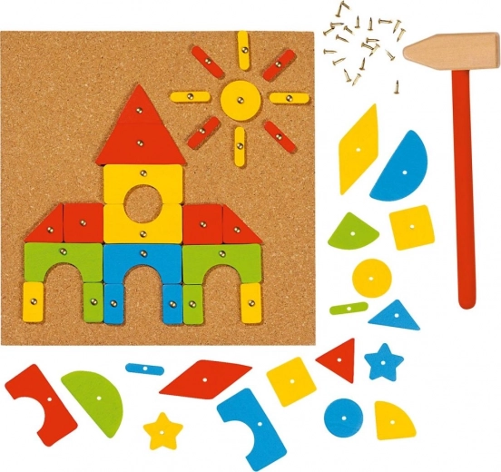 Goki zabawa z przybijaniem Wesoły domek