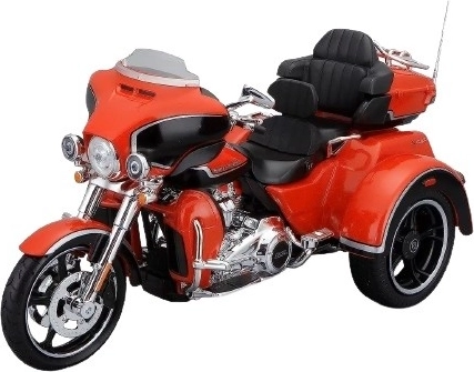 Metalowy model motocykla HARLEY-DAVIDSON 2021 CVO Tri Glide 1:12, pomarańczowy