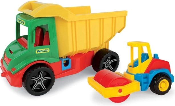 Zestaw pojazdów budowlanych MULTI TRUCK – wywrotka i walec drogowy