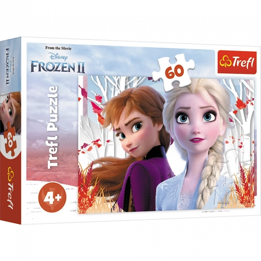 Puzzle 60 elementów Cudowny świat Anny i Elsy