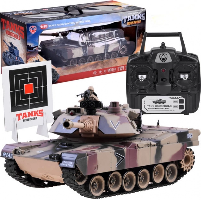 Zdalnie sterowany czołg US M1A2 1:18
