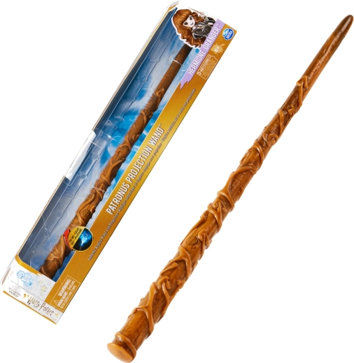 Outletowa różdżka Hermiony Granger z Harry’ego Pottera z projektorem patronusa, 32,5 cm