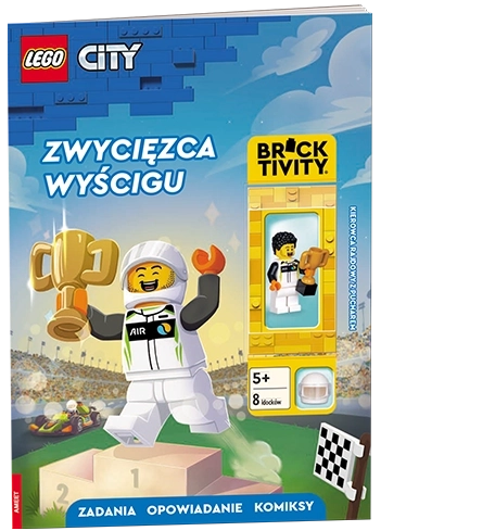 Lego City: zwycięzca wyścigu – interaktywna książka z minifigurką