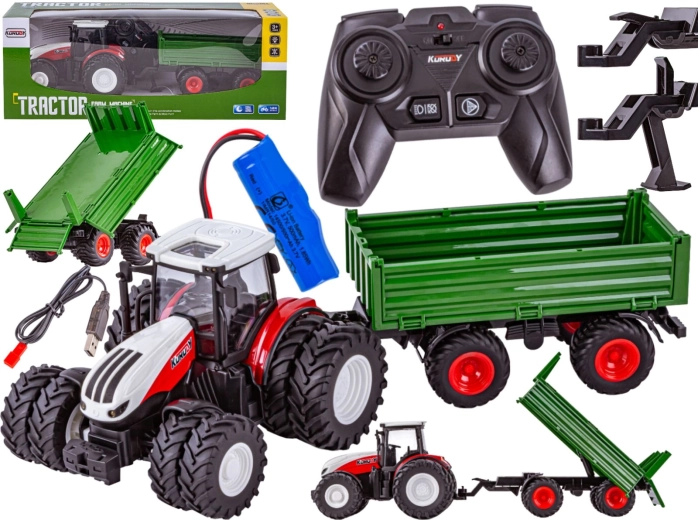 Zdalnie sterowany traktor z wywrotką RC 1:24 - 1 sztuka