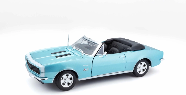 Maisto Chevrolet Camaro SS 396 kabriolet 1967 1:18 turkusowy