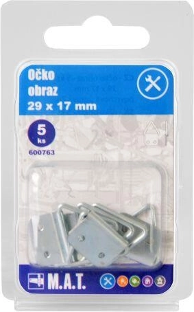 Ucho do obrazów 29 × 17 mm, ocynkowane (5 szt.)