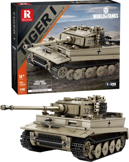 Zestaw konstrukcyjny czołgu Tiger I World of Tanks – 334 elementy