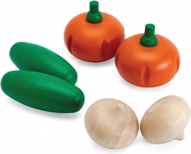 PlanToys drewniany zestaw świeżych warzyw E