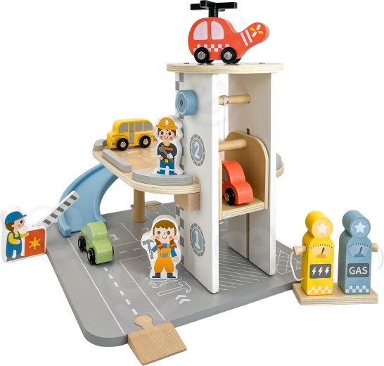 Wielopoziomowy garaż z lądowiskiem