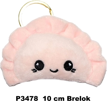 Brelok pieróg różowy 10 cm